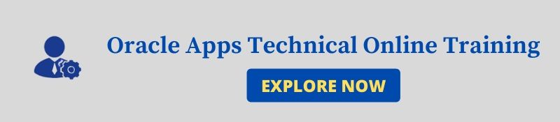 Oracle Apps Technical course