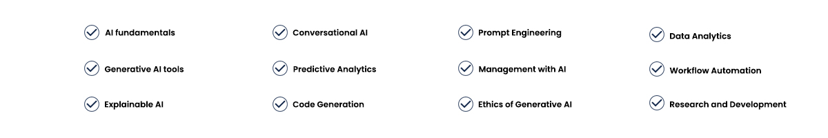 Generative AI Course Master’s Program  skills covered