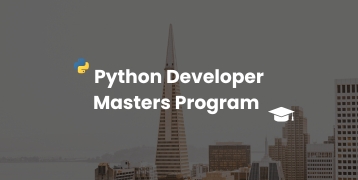 Python Developer Masters Program